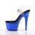 Pleaser Sandales ADORE-708 Transparent Bleu Chrome EU-37/US-7