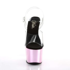 Pleaser Sandales ADORE-708 Transparent Rose Chrome...