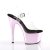 Pleaser Sandales ADORE-708 Transparent Rose Chrome EU-40/US-10