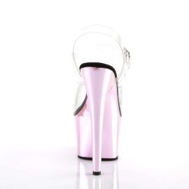 Pleaser Sandales ADORE-708 Transparent Rose Chrome EU-35/US-5