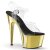 Pleaser Sandales ADORE-708 Transparent Or Chrome EU-38/US-8
