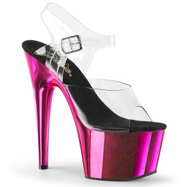Pleaser Sandales ADORE-708 Transparent Rose Chrome...