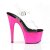 Pleaser Sandales ADORE-708 Transparent Rose Chrome EU-38/US-8