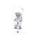 Pleaser Sandales ADORE-708 Transparent Argent EU-35/US-5