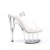 Pleaser Sandales ADORE-708 Transparent Argent EU-35/US-5