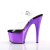 Pleaser Sandales ADORE-708 Transparent Violet Chrome EU-35/US-5