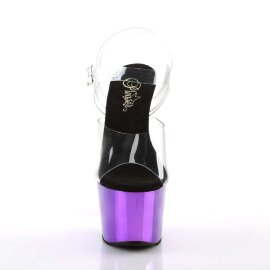 Pleaser Sandales ADORE-708 Transparent Violet Chrome EU-37/US-7