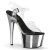 Pleaser Sandales ADORE-708 Transparent Argent Chrome EU-36/US-6