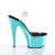 Pleaser Sandales ADORE-708 Transparent Turquoise Chrome EU-36/US-6