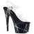 Pleaser Sandales ADORE-708BMC Transparent Noir EU-35/US-5