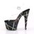 Pleaser Sandales ADORE-708BMC Transparent Noir EU-35/US-5