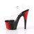 Pleaser Sandales ADORE-708BR Transparent Rouge Noir EU-37/US-7