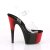 Pleaser Sandales ADORE-708BR Transparent Rouge Noir EU-37/US-7