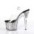 Pleaser Sandales ADORE-708CG Transparent Argent Multi Paillettes EU-37/US-7
