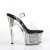 Pleaser Sandales ADORE-708CG Transparent Argent Multi Paillettes EU-37/US-7