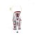 Pleaser Sandales ADORE-708FL Transparent Rouge EU-37/US-7