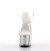 Pleaser Sandales ADORE-708G Transparent Argent Paillettes EU-37/US-7