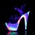 Pleaser Sandales ADORE-708GXY Transparent Néon EU-35/US-5
