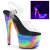 Pleaser Sandales ADORE-708GXY Transparent Néon EU-37/US-7