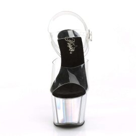 Pleaser Sandales ADORE-708HGI Transparent Argent...