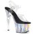 Pleaser Sandales ADORE-708HGI Transparent Argent Hologramme EU-35/US-5
