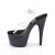 Pleaser Sandales ADORE-708LG Transparent Noir Strass EU-35/US-5