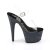 Pleaser Sandales ADORE-708LG Transparent Noir Strass EU-37/US-7