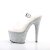 Pleaser Sandales ADORE-708LG Transparent Argent Multi Paillettes EU-35/US-5