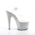 Pleaser Sandales ADORE-708LG Transparent Argent Multi Paillettes EU-35/US-5