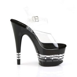 Pleaser Sandales ADORE-708LN Transparent Noir EU-37/US-7