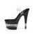 Pleaser Sandales ADORE-708LN Transparent Noir EU-37/US-7
