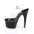 Pleaser Sandales ADORE-708LS Transparent Noir EU-35/US-5