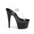 Pleaser Sandales ADORE-708LS Transparent Noir EU-35/US-5