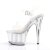 Pleaser Sandales ADORE-708MMG Transparent Argent EU-39/US-9