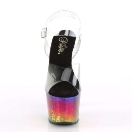 Pleaser Sandales ADORE-708MRB Transparent Bigarré...