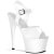 Pleaser Sandales ADORE-708N Blanc EU-38/US-8