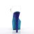Pleaser Sandales ADORE-708OMBRE Transparent Bleu Paillettes EU-36/US-6