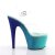 Pleaser Sandales ADORE-708OMBRE Transparent Bleu Paillettes EU-36/US-6