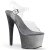 Pleaser Sandales ADORE-708OMBRE Transparent Argent Noir EU-41/US-11