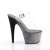 Pleaser Sandales ADORE-708OMBRE Transparent Argent Noir EU-35/US-5