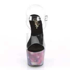 Pleaser Sandales ADORE-708REFL Transparent Bleu-Violet...