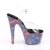 Pleaser Sandales ADORE-708REFL Transparent Bleu-Violet Réfléchissant EU-36/US-6