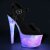 Pleaser Sandales ADORE-708REFL Transparent Bleu-Violet Réfléchissant EU-37/US-7