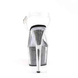 Pleaser Sandales ADORE-708SRS Transparent Argent EU-35/US-5