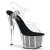 Pleaser Sandales ADORE-708SRS Transparent Argent EU-35/US-5