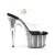 Pleaser Sandales ADORE-708SRS Transparent Argent EU-38/US-8