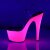 Pleaser Sandales ADORE-708UV Transparent Néon-Rose EU-41/US-11