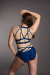 Zasha Polewear Short taille basse Grace Bleu L