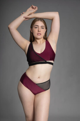 Zasha Polewear Short taille basse Zoey Mûre XL