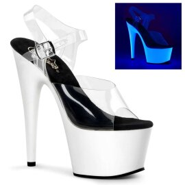 Pleaser Sandales ADORE-708UV Transparent Néon...